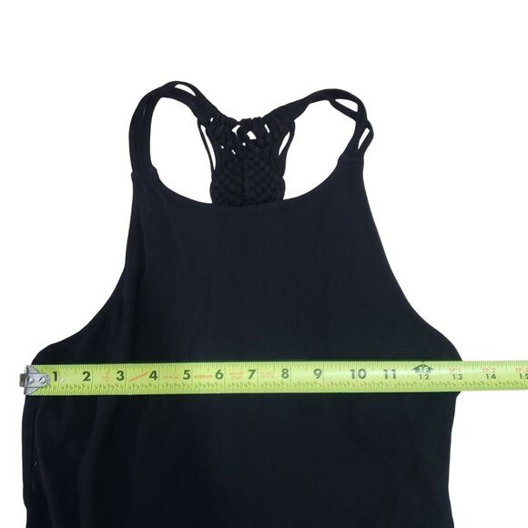 Volcom Womens Black Sleeveless Macrame Romper Shorts Size XS Beach Summer Resort - Picture 12 of 15